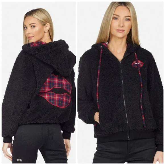Lauren Moshi Deandra Plaid Lip jacket